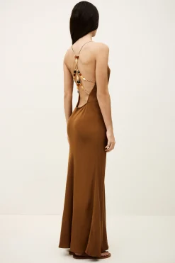 HANY vestido espalda descubierta viscosa