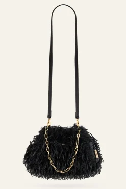 JUNE bolso de mano de plumas