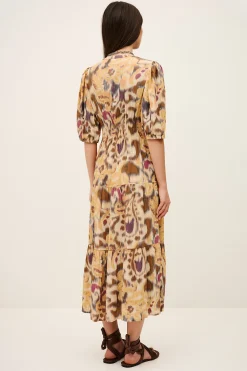 MADELIA vestido midi estampado