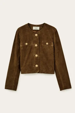 MELLA chaqueta corta de ante