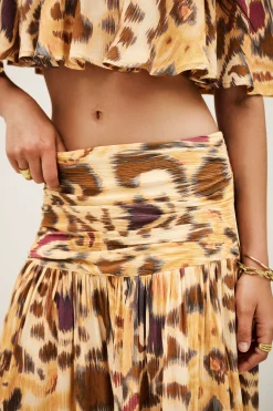 MIACOMA falda midi estampada