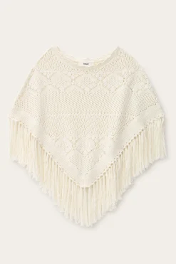 SANDY poncho de punto de algodón