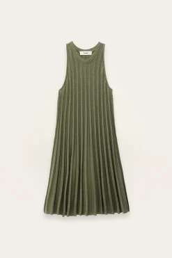 SINNTA vestido punto sin mangas plisado
