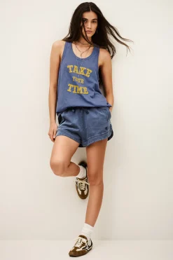 VILMA camiseta sin mangas deportiva de algodón