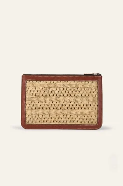 YOUYOU bolso de mano de rafia trenzada